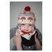 Detská čiapka s prímesou vlny Reima oranžová farba biela, z hrubej pleteniny,