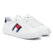 Tommy Hilfiger Sneakersy Flag Low Cut Lace-Up Sneaker T3A9-33538-1351 S Biela