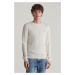 SVETER GANT COTTON CABLE C-NECK CREAM