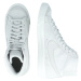 Nike Sportswear Členkové tenisky 'BLAZER MID PRM MF'  svetlosivá / biela