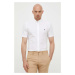 Košeľa Polo Ralph Lauren pánska, biela farba, slim, s golierom button-down