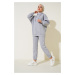 Bigdart 55434 Oversize Tracksuit Set - Gray