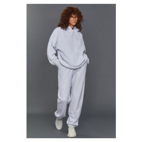 Madmext Mad Girls Gray Hoodie Women's Tracksuit Set