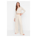 Trendyol Pajama Set - Cream - Plain
