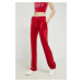 Tepláky Juicy Couture Del Ray dámske, červená farba, jednofarebné