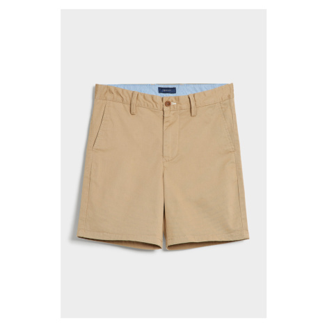 ŠORTKY GANT CHINOS SHORTS DARK KHAKI