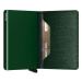 Kožená peňaženka Secrid zelená farba