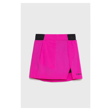 Dievčenská sukňa CMP fialová farba, mini, rovný strih