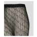 Pančuchy Karl Lagerfeld K/Monogram Party Tights Black