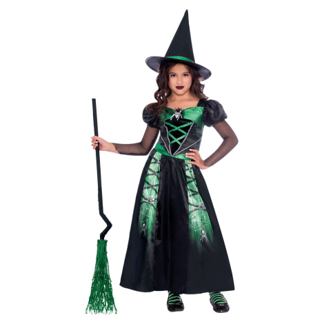 Amscan Dievčenský karnevalový kostým -Pavúčia čarodejnica