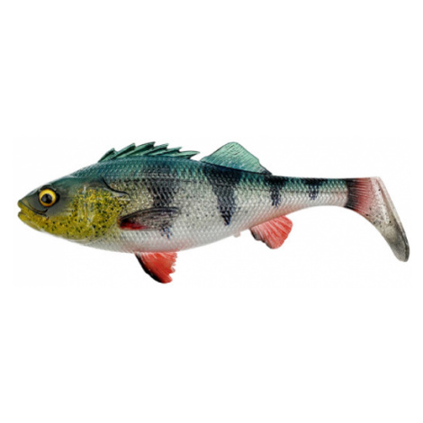 Savage gear gumová nástraha 4d perch shad green silver - 12,5 cm 20 g