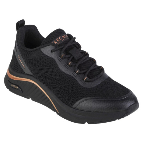 Čierne dámske štýlové tenisky Skechers Arch Fit S-Miles - Sonrisas 155567-BBK