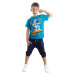 mshb&g Astronaut Boy T-shirt Capri Shorts Set