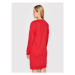 Armani Exchange Úpletové šaty 8NYA88 YJE5Z 14AC Červená Relaxed Fit