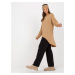 Oversize camel sweater with longer back OH BELLA