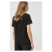 Bavlnené tričko Guess čierna farba,, W2BI69 K8FQ1