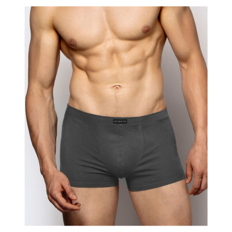 Men's tight boxer shorts ATLANTIC - dark gray