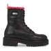 Tommy Jeans Členková obuv Tjw W Urban Boot Smooth Ltr Wl EN0EN02402 Čierna