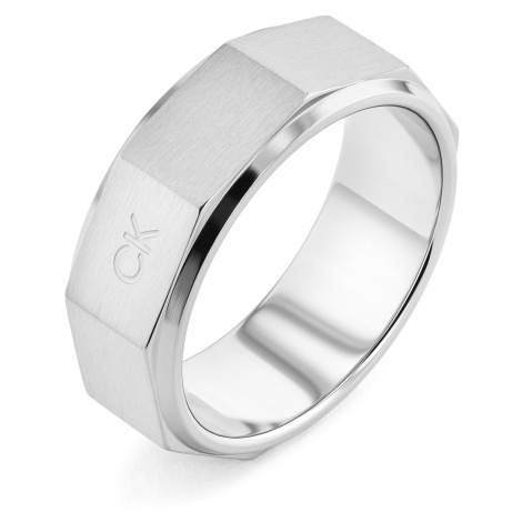 Calvin Klein Oceľový prsteň pre mužov Latch 35000316 62 mm
