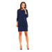 Awama Woman's Dress A238 Navy Blue