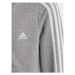 Adidas Mikina Essentials 3-Stripes IC3635 Sivá Slim Fit