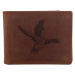 Pánska peňaženka MERCUCIO svetlohnedá vzor 13 divá kačica 2911908