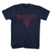 Van Halen Tričko Classic Red Logo Unisex Navy Blue