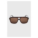 Slnečné okuliare Gucci pánske, hnedá farba