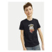 Jack&Jones Junior Tričko Seven Skull 12263213 Čierna Standard Fit