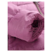 Ružový dievčenskú zimnú prešívaný kabát ALPINE PRE EDORO