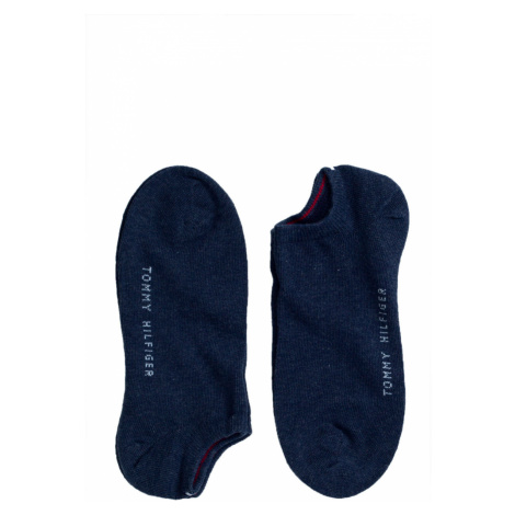 Ponožky Tommy Hilfiger 2-pak dámske, tmavomodrá farba, 343024001