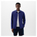 Košeľa GAP Longsleeve Linen Shirt Deep Cobalt