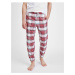 Červené pánske pyžamové nohavice flanelové GAP