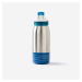 Cyklistická fľaša so slamkou pre deti od 3 do 6 rokov nehrdzavejúca 350 ml modrá