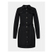 Brave Soul Košeľové šaty LDRW-272FARROWBL Čierna Regular Fit