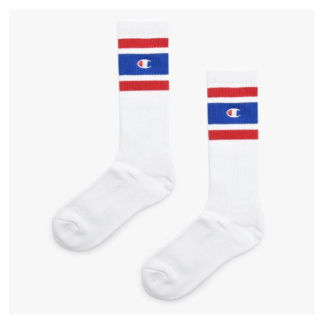 Biele ponožky Stripe Ribbed Crew Socks – 43/46