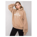 Dark beige padded sweatshirt