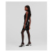 Sukňa Karl Lagerfeld Sequin Evening Skirt Čierna