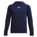 Under Armour RIVAL FLEECE HOODIE Chlapčenská mikina, tmavo modrá, veľkosť