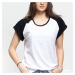 Tričko Urban Classics Ladies Contrast Raglan Tee White/ Black