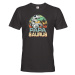 Pánské tričko pre tatinkov s potlačou Papasaurus - skvelý darček pre tatinkov