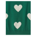 Zelený dievčenský srdcový sveter GAP