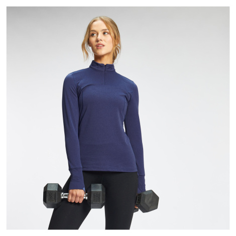 Dámske tričko MP Power Ultra Regular Fit 1/4 Zip Top - Galaxy Blue