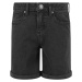 Girls' Organic Stretch Denim 5 Pocket Shorts - Black