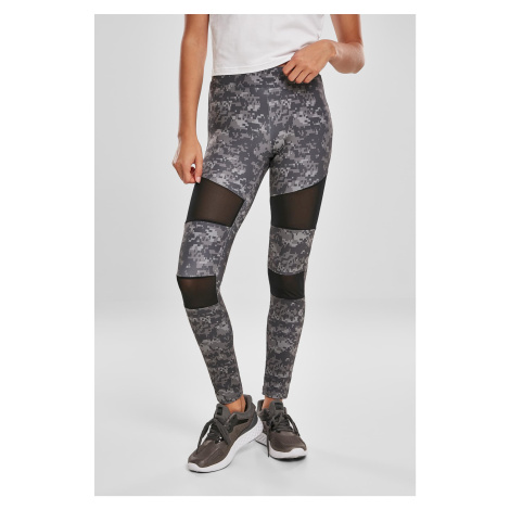 Women's Camo Tech Mesh Leggings, Dark Digital Camouflage Urban Classics