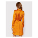 Guess Košeľové šaty Danielle W2YK30 WD8G2 Oranžová Regular Fit