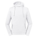 Biała bluza unisex Pure Organic High Collar Hooded Sweat Russell