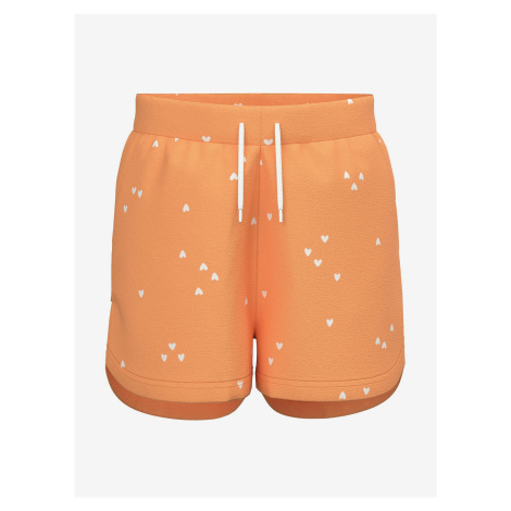 Orange Girly Patterned Shorts name it Henny - Girls