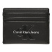 Calvin Klein Jeans Puzdro na kreditné karty Sculpted Cardholder 6 Cc Mono K60K610356 Čierna