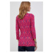 Tričko s dlhým rukávom Lauren Ralph Lauren ružová farba